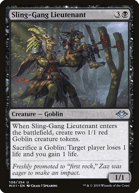 Sling-Gang Lieutenant - Modern Horizons Uncommon Card