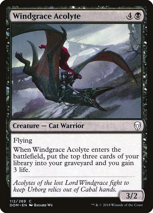 Windgrace Acolyte - Dominaria Common Card