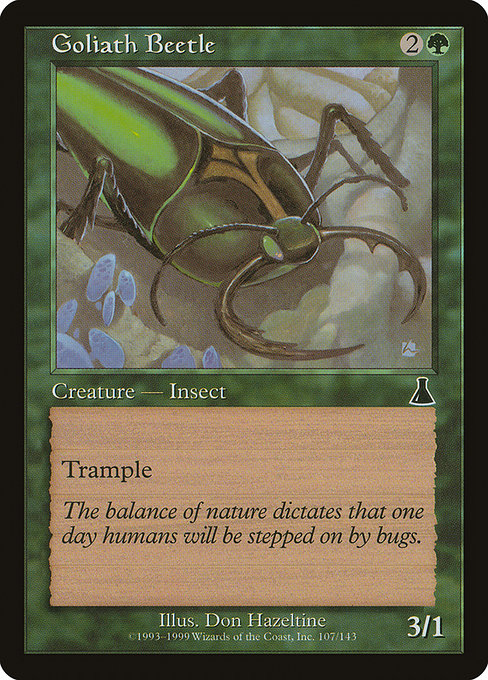 Goliath Beetle - Urza's Destiny Common Card