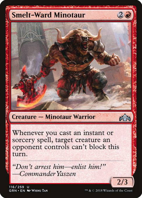 Smelt-Ward Minotaur - Guilds of Ravnica Uncommon Card
