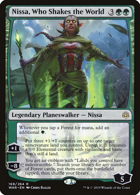 Nissa, Who Shakes the World - War of the Spark Rare Card