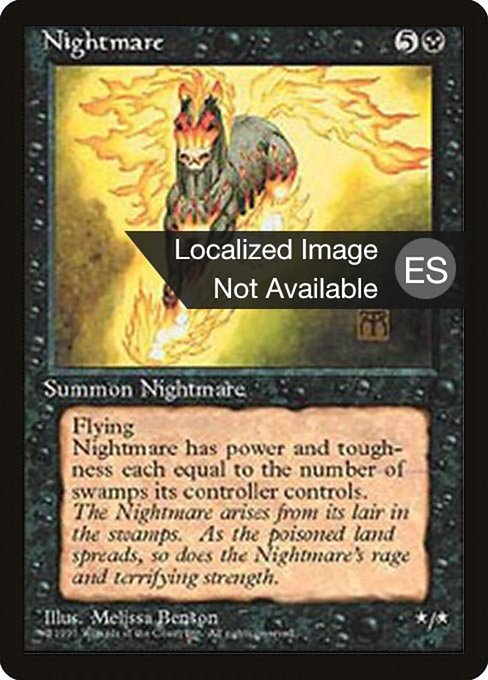 Nightmare - Fourth Edition Foreign Black Border Rare Card