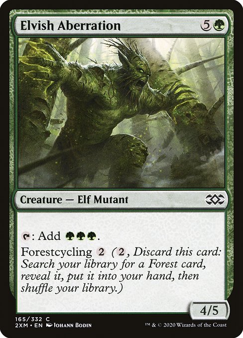 Elvish Aberration - Double Masters Common Card
