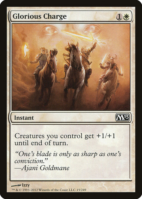 Glorious Charge - Magic 2013 Common Card