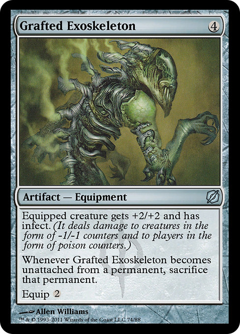 Grafted Exoskeleton - Duel Decks: Mirrodin Pure vs. New Phyrexia Uncommon Card