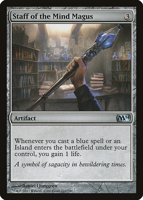 Staff of the Mind Magus - Magic 2014 Uncommon Card