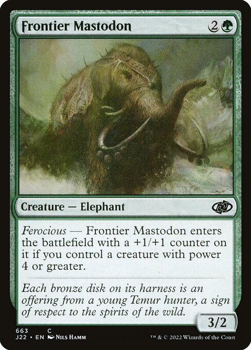 Frontier Mastodon - Jumpstart 2022 Common Card