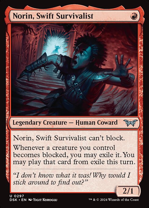 Norin, Swift Survivalist - Duskmourn: House of Horror Uncommon Card