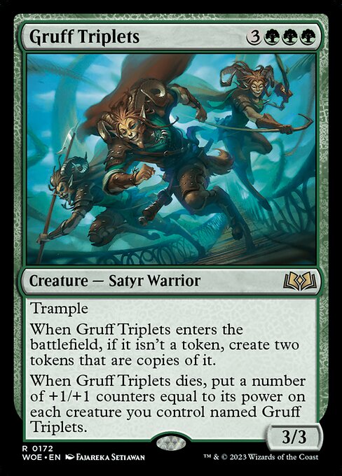Gruff Triplets - Wilds of Eldraine Rare Card