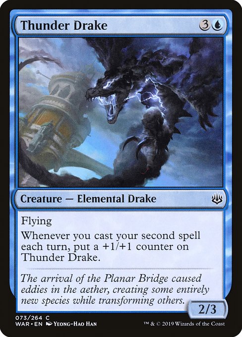 Thunder Drake - War of the Spark Common Card