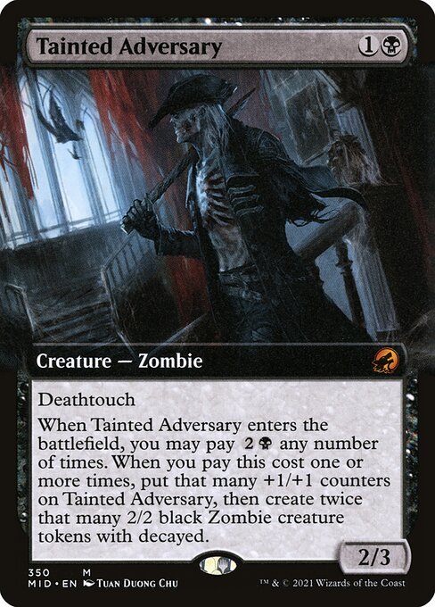Tainted Adversary - Innistrad: Midnight Hunt Mythic Card