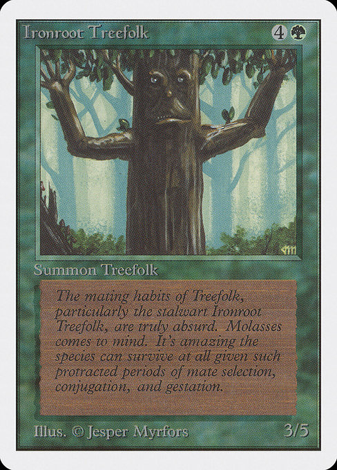 Ironroot Treefolk - Unlimited Edition Common Card