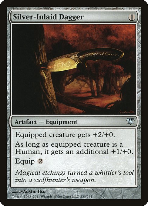 Silver-Inlaid Dagger - Innistrad Uncommon Card