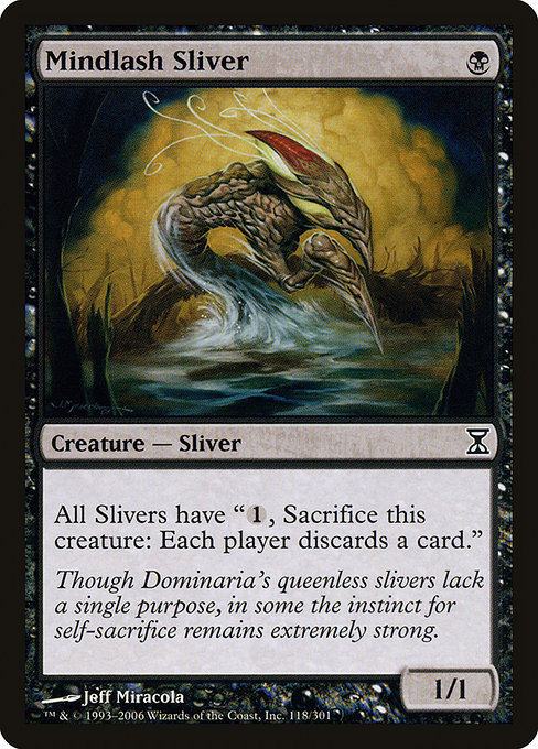 Mindlash Sliver - Time Spiral Common Card