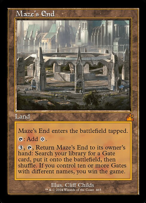 Maze's End - Ravnica Remastered Mythic Card