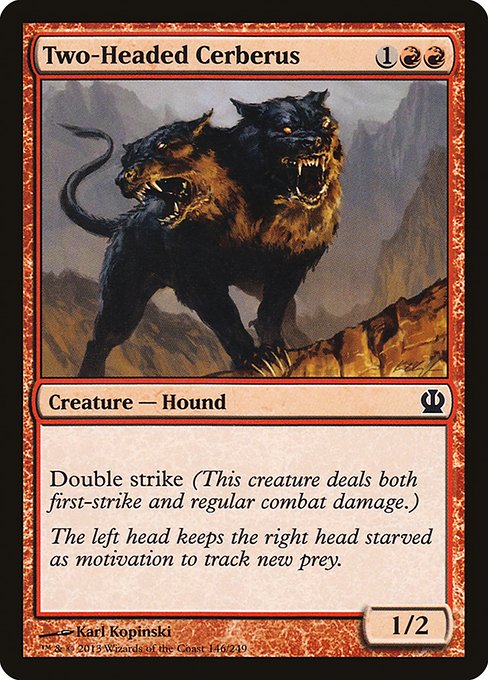 Two-Headed Cerberus - Theros Common Card