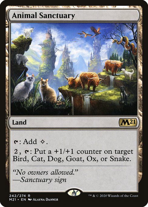 Animal Sanctuary - Core Set 2021 Rare Card