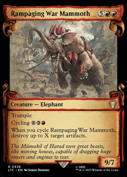 Rampaging War Mammoth - Tales of Middle-earth Commander Rare Card