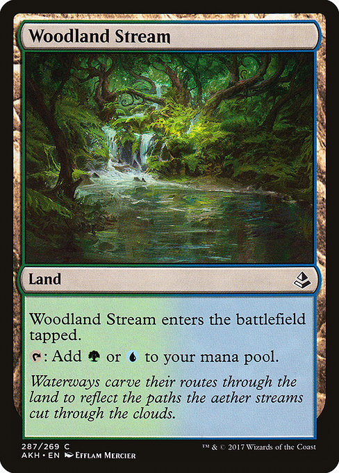 Woodland Stream - Amonkhet Common Card