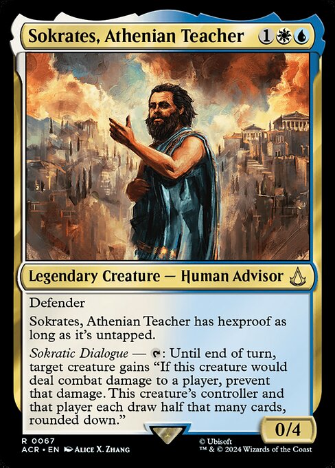 Sokrates, Athenian Teacher - Assassin's Creed Rare Card