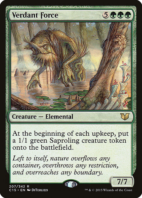 Verdant Force - Commander 2015 Rare Card