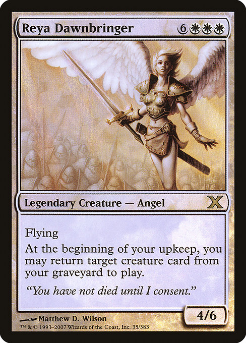 Reya Dawnbringer - Tenth Edition Rare Card