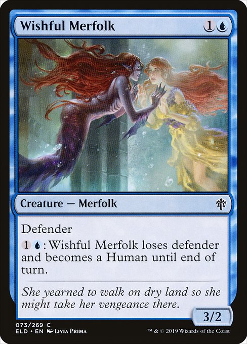Wishful Merfolk - Throne of Eldraine Common Card