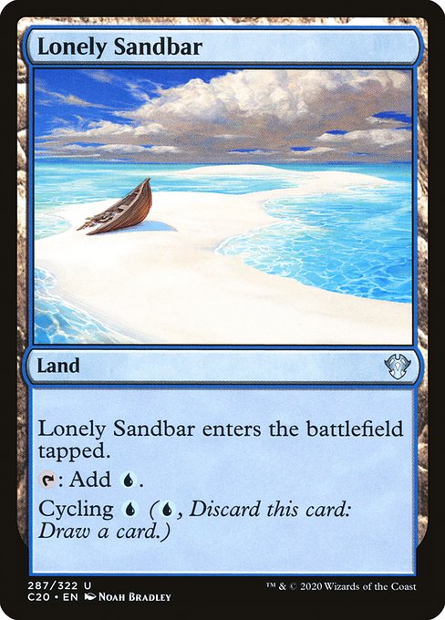 Lonely Sandbar - Commander 2020 Uncommon Card