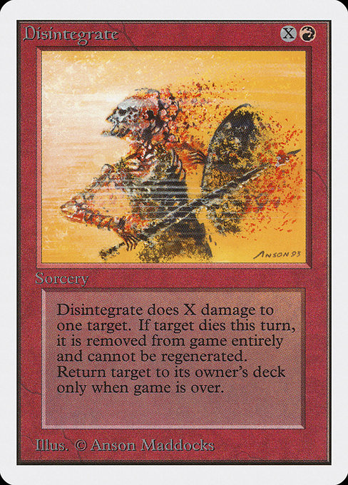 Disintegrate - Unlimited Edition Common Card