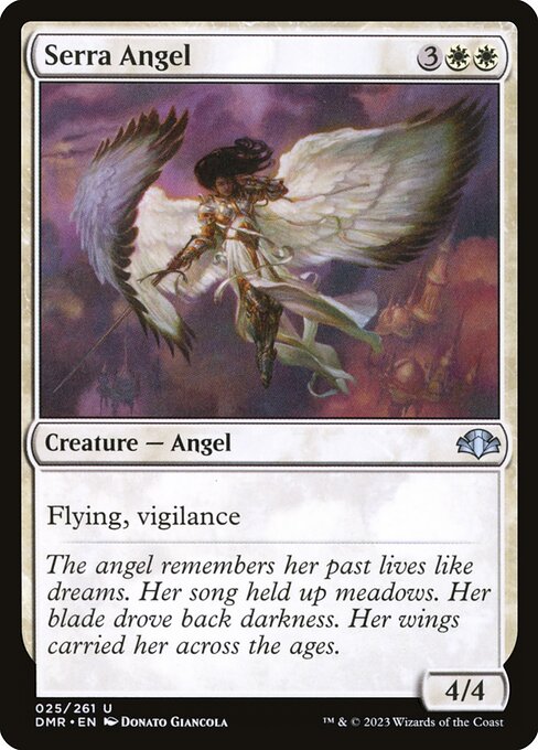 Serra Angel - Dominaria Remastered Uncommon Card