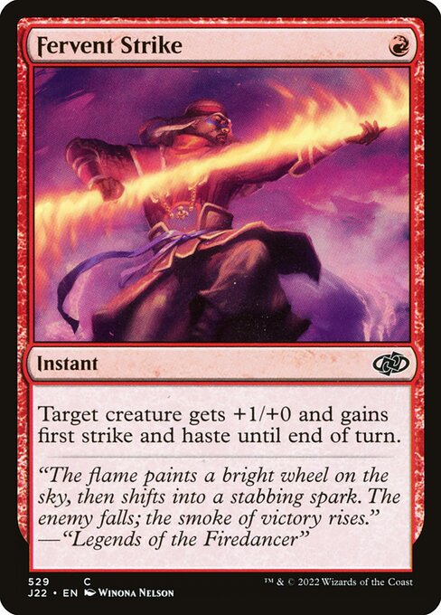 Fervent Strike - Jumpstart 2022 Common Card