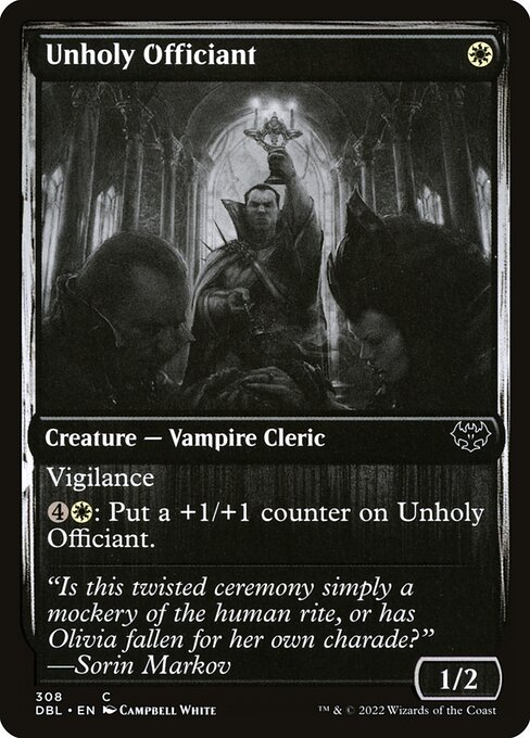 Unholy Officiant - Innistrad: Double Feature Common Card