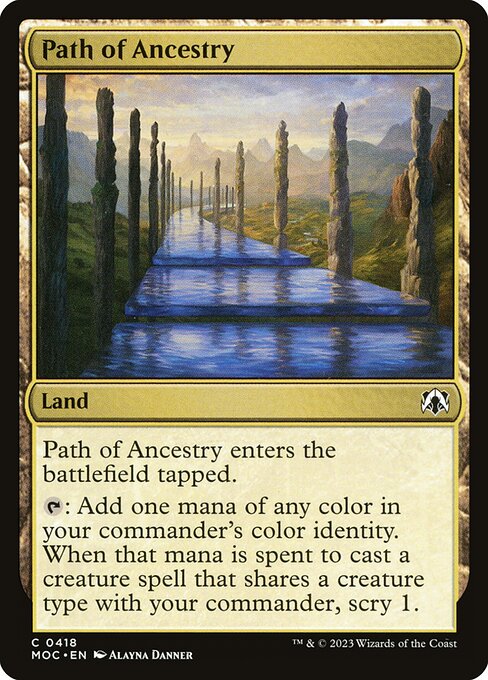 Path of Ancestry - March of the Machine Commander Common Card