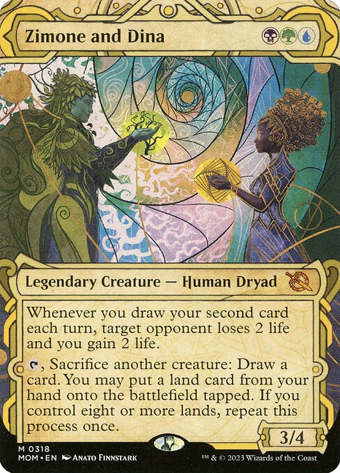 Zimone and Dina - March of the Machine Mythic Card