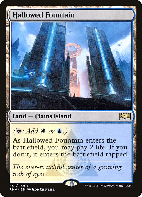 Hallowed Fountain - Ravnica Allegiance Rare Card