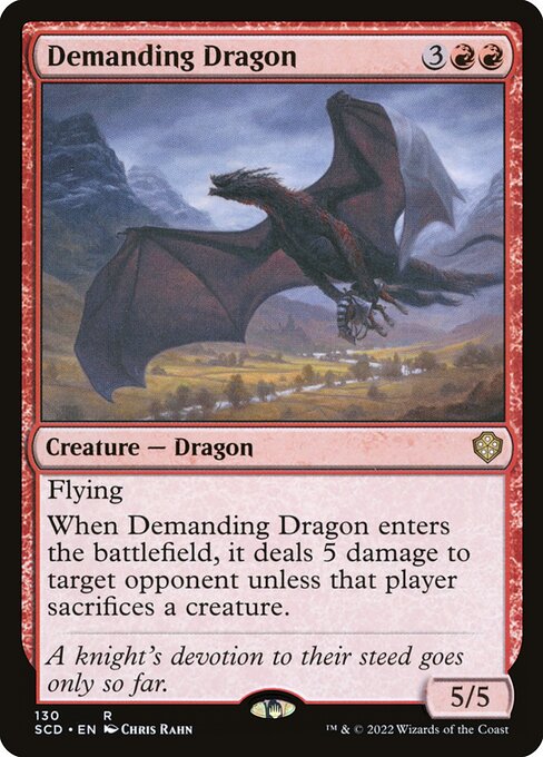 Demanding Dragon - Starter Commander Decks Rare Card