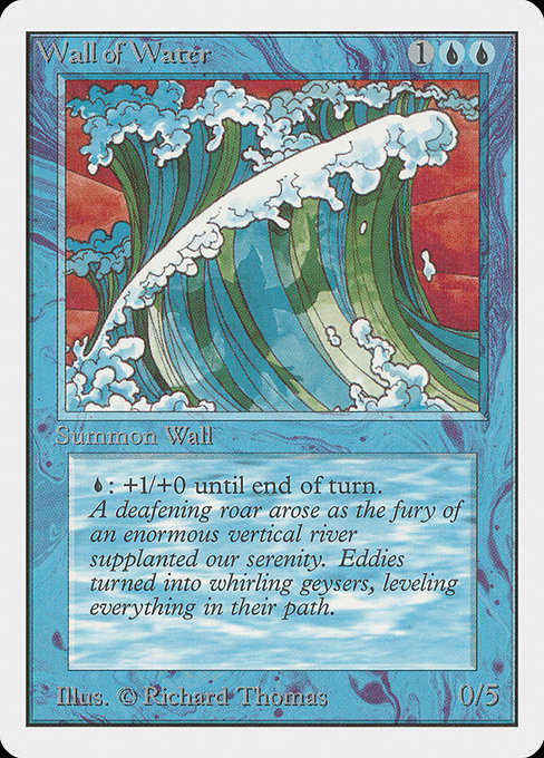 Wall of Water - Unlimited Edition Uncommon Card