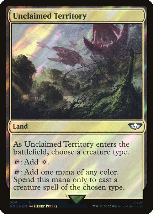 Unclaimed Territory - Warhammer 40,000 Commander Uncommon Card