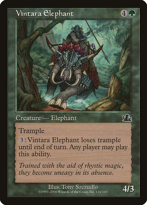 Vintara Elephant - Prophecy Common Card