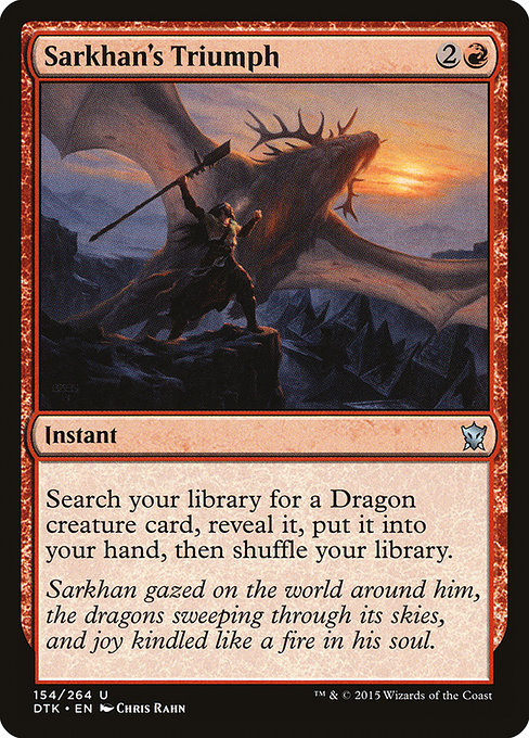 Sarkhan's Triumph - Dragons of Tarkir Uncommon Card