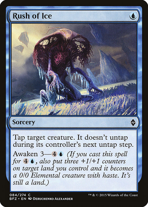 Rush of Ice - Battle for Zendikar Common Card