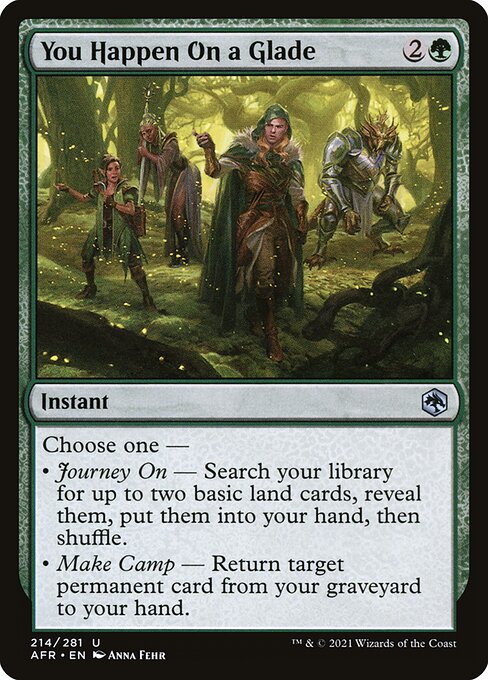 You Happen On a Glade - Adventures in the Forgotten Realms Uncommon Card