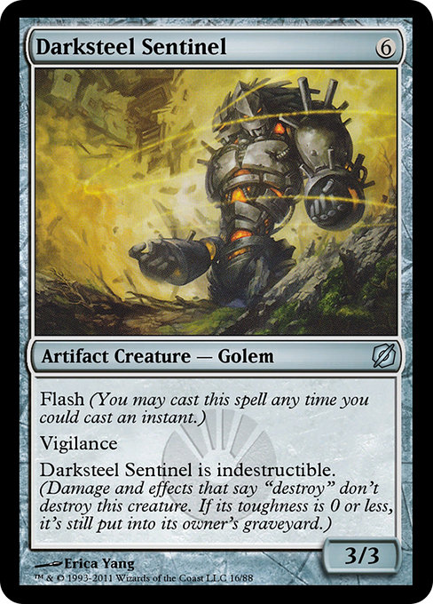 Darksteel Sentinel - Duel Decks: Mirrodin Pure vs. New Phyrexia Uncommon Card