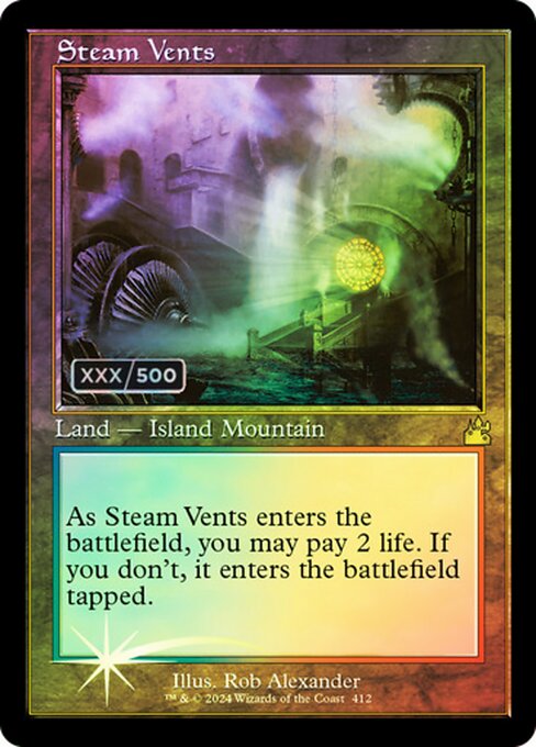 Steam Vents - Ravnica Remastered Rare Card