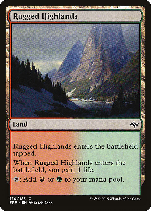 Rugged Highlands - Fate Reforged Common Card
