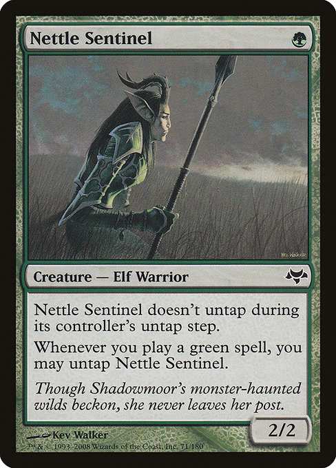 Nettle Sentinel - Eventide Common Card