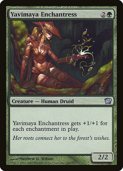Yavimaya Enchantress - Ninth Edition Uncommon Card