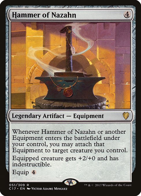 Hammer of Nazahn - Commander 2017 Rare Card