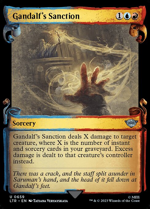 Gandalf's Sanction - The Lord of the Rings: Tales of Middle-earth Uncommon Card