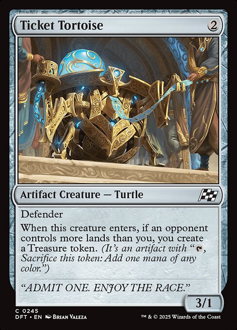 Ticket Tortoise - Aetherdrift Common Card